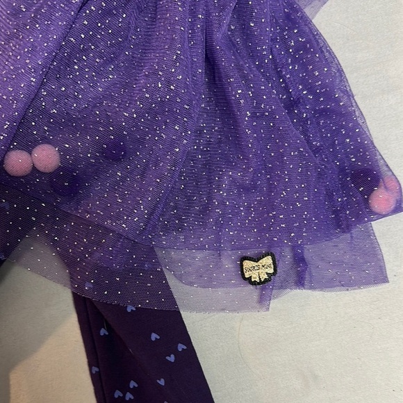 Souris Mini Purple Sparkly Tutu with Leggings - Picture 6 of 6